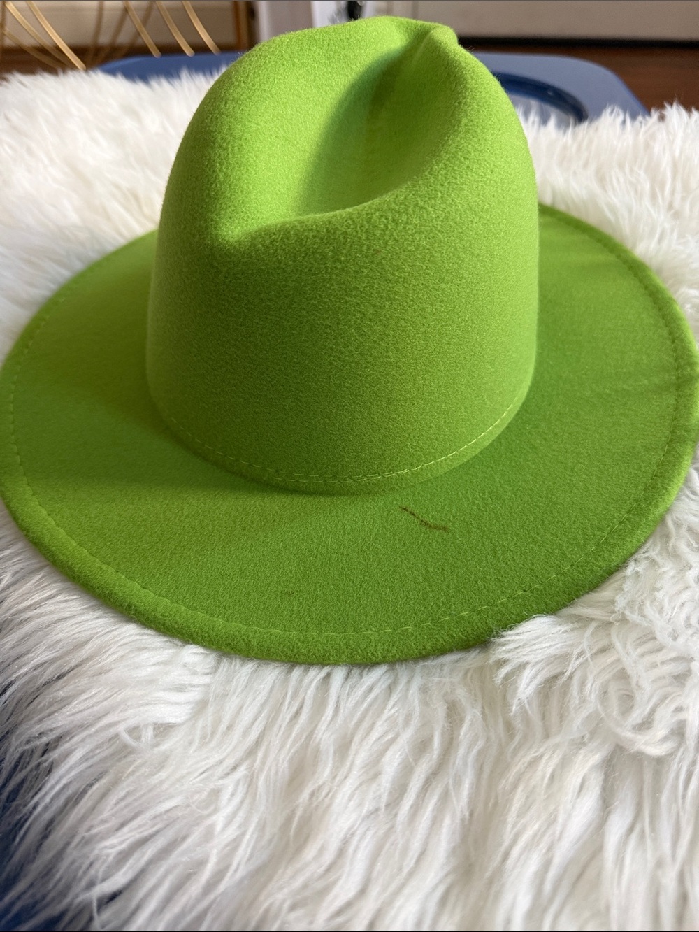 Stylish Lime Green Women's Fedora Hat